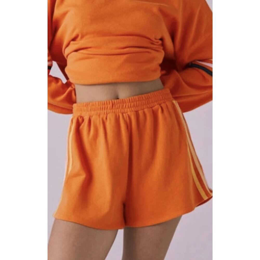 NEW CHASER neon strappings shorts in coral  orange